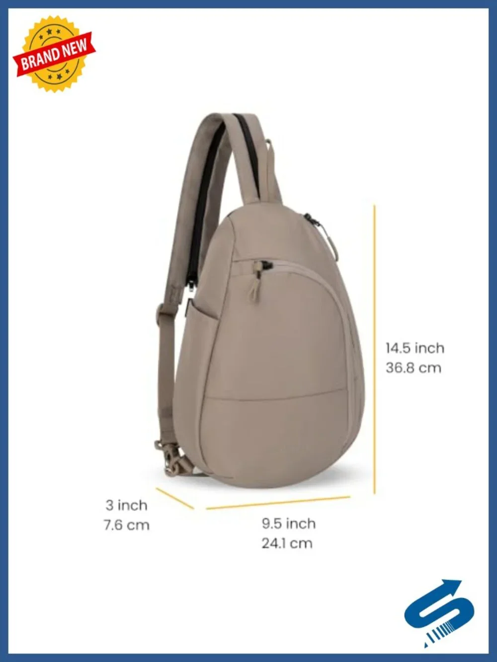 Convertible Sling Backpack Purse RFID Protection Water Resistant